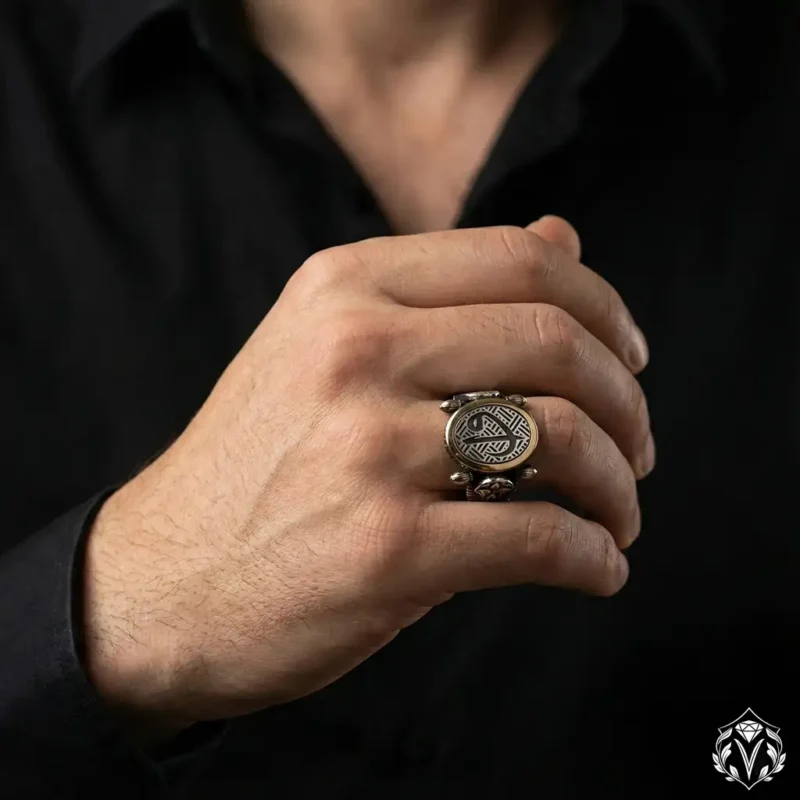 Vav Elif Gümüş Yüzük