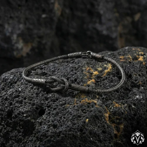 2 Kazaziye Örme Gümüş Bileklik