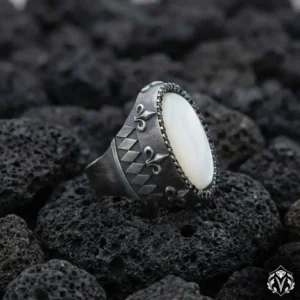 Sedef Taşlı Gümüş Yüzük
