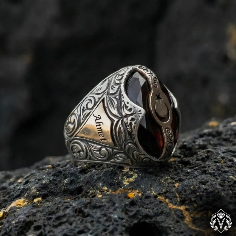 Ay Yıldız Manşet Yüzük