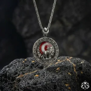 2 Bozkurt Gümüş Kolye