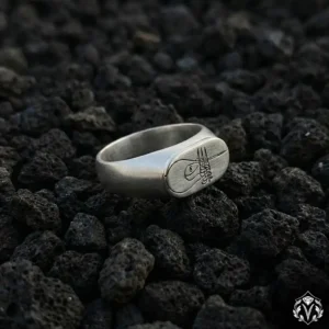 Osmanlı Tuğralı Gümüş Erkek Yüzük
