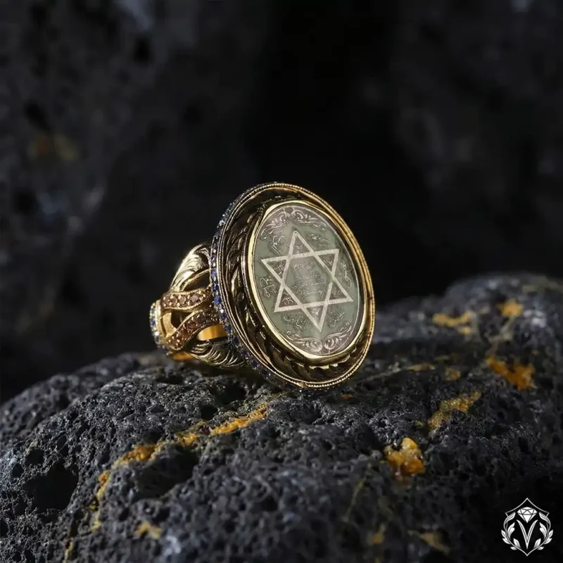 Hazreti Süleyman Mührü Bayan Yüzük Modeli