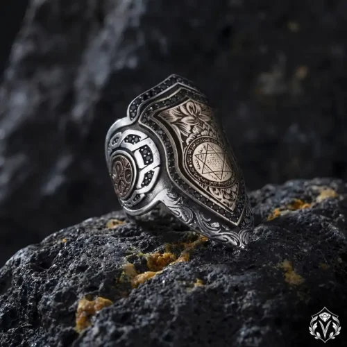 Şüca Hz.Süleyman Zihgir Gümüş Yüzük