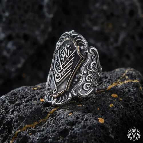 2 La Galibe İşlemeli Zihgir Gümüş Yüzük