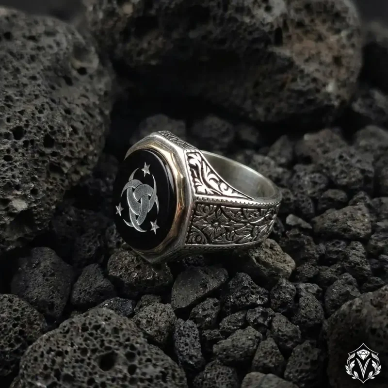 3 Teşkilatı Mahsusa Gravürlü Gümüş Yüzük