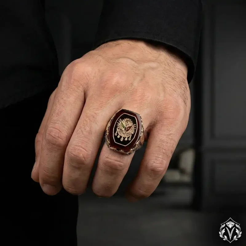 Osmanlı Tuğrası Gümüş Yüzük