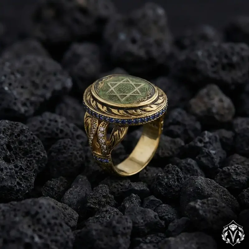 Hazreti Süleyman Mührü Bayan Yüzük Modeli