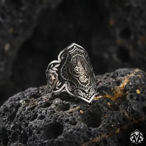 Tuğra Gümüş Zihgir Yüzük