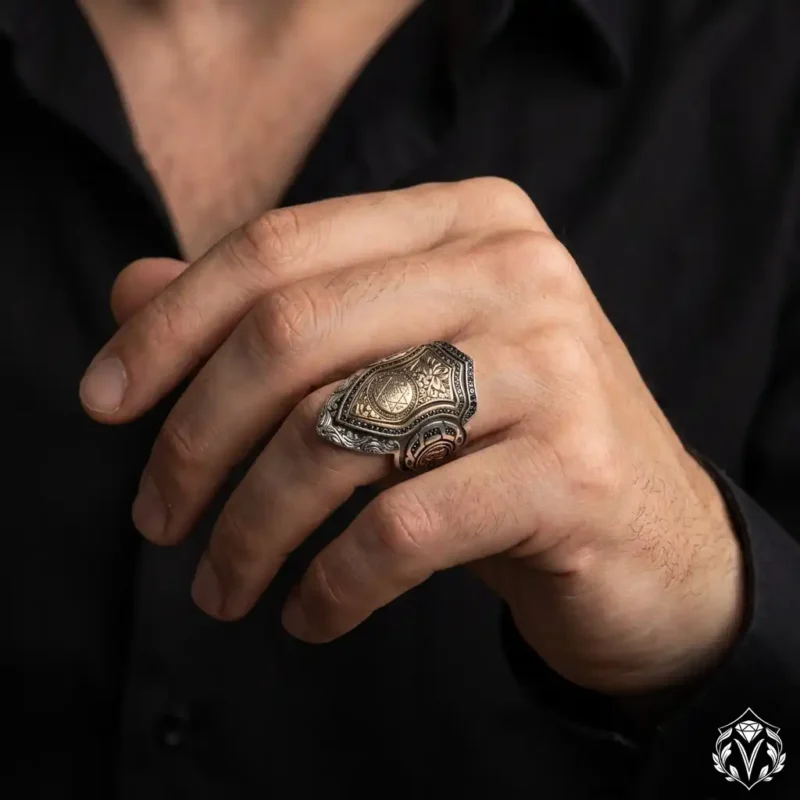 Şüca Hz.Süleyman Zihgir Gümüş Yüzük