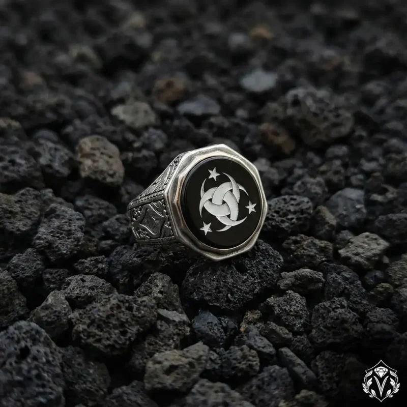 4 Teşkilatı Mahsusa Gravürlü Gümüş Yüzük