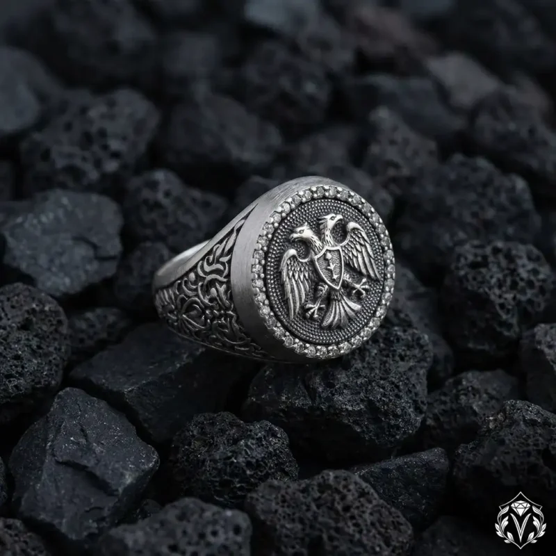 Selçuklu Kartalı Gümüş Yüzük
