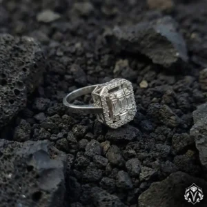 4 Baget Taşlı Gümüş Bayan Yüzük