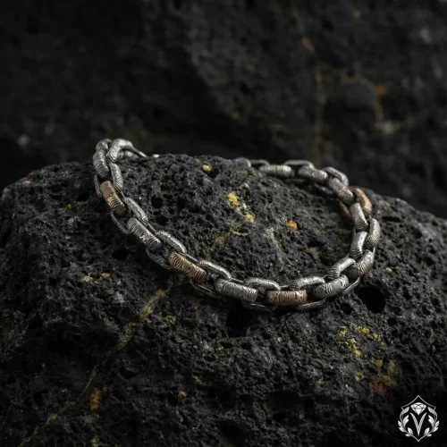 4 Kalın Zincir Gümüş Bileklik