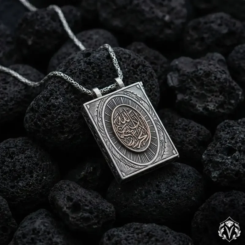 Gümüş Cevşen Kolye