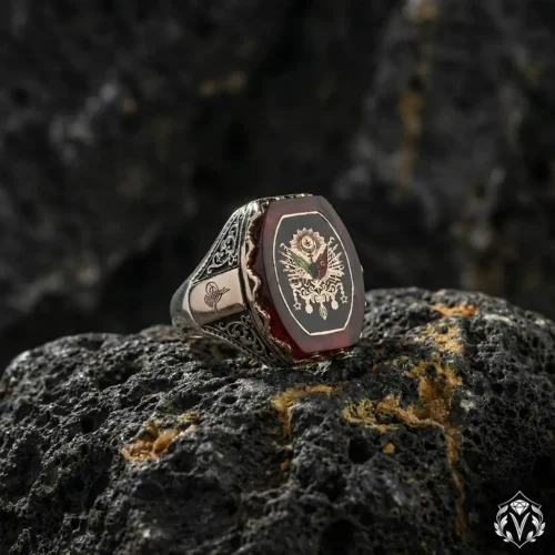 Osmanlı Arması Gümüş Yüzük