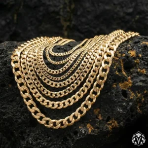 gurm at Altın Kaplama 925 Ayar Gümüş Gurmet Zincir