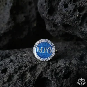 Harfli Gümüş Kol Düğmesi