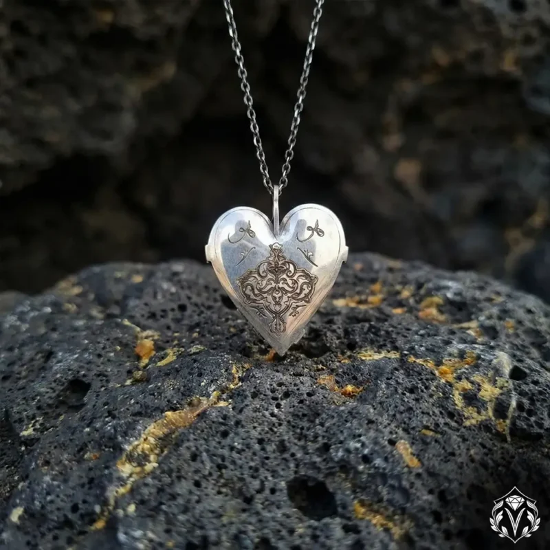 1 Kalpli Dualı Gümüş Madalyon Kolye