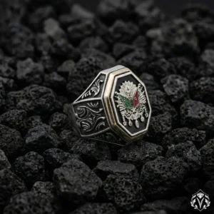 Osmanlı Sancağı Gümüş Yüzük