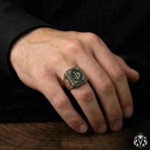 Vav Elif Gümüş Yüzük