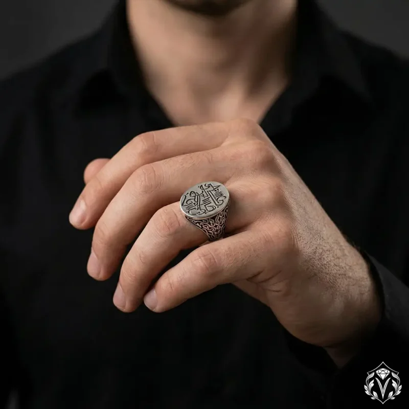 İsimli Gümüş Yüzük Modeli