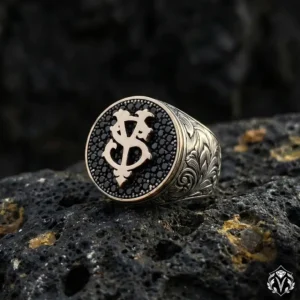 Harfli Gümüş Yüzük