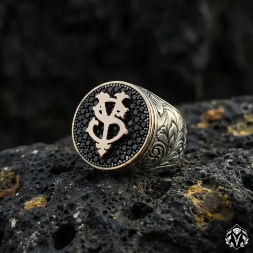 Harfli Gümüş Yüzük