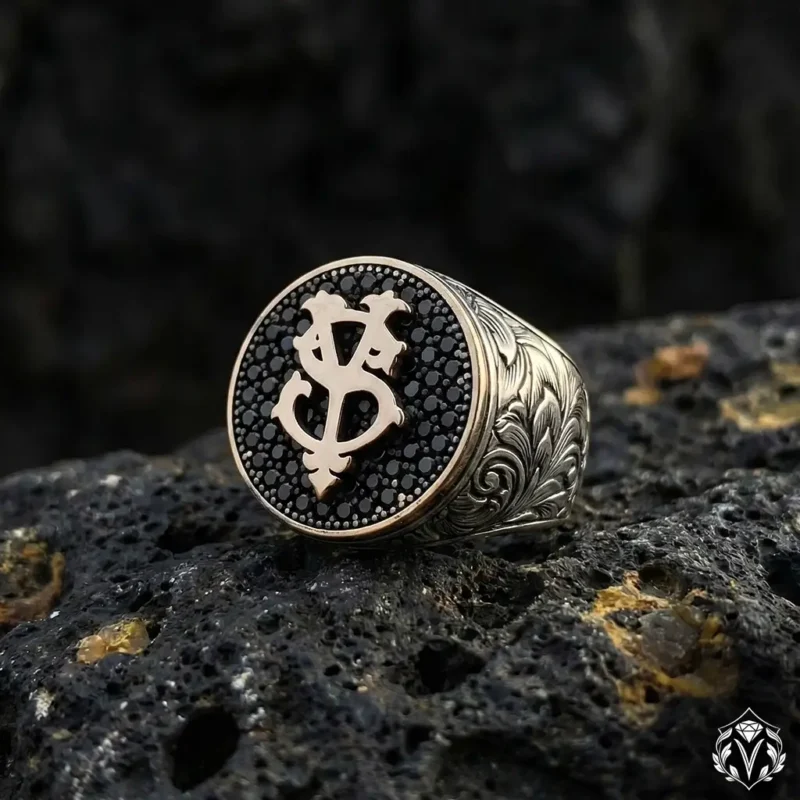 Harfli Gümüş Yüzük