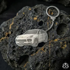 Araba Figürlü 925 Ayar gümüş Anahtarlık