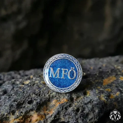 Harfli Gümüş Kol Düğmesi