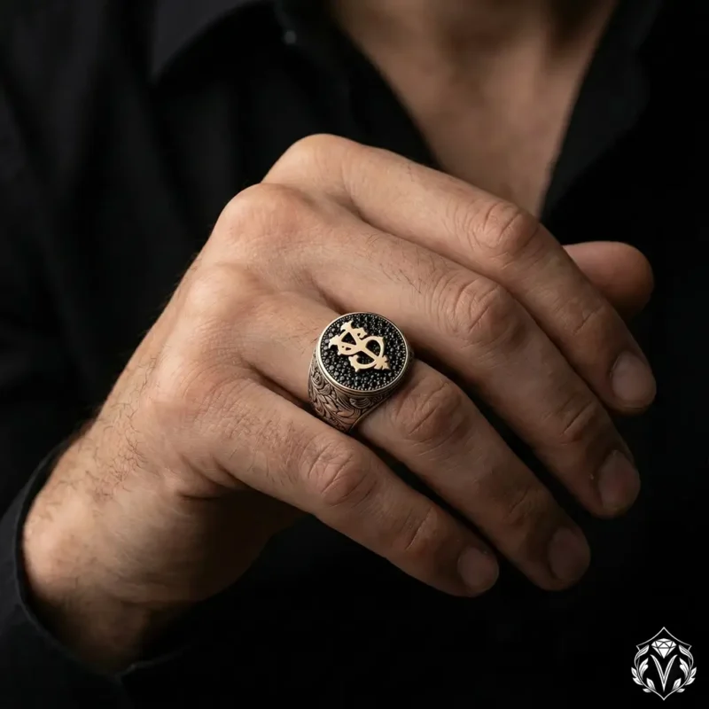 Harfli Gümüş Yüzük