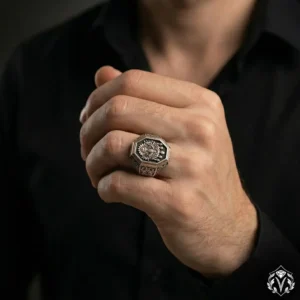 Osmanlı Sancağı Gümüş Yüzük