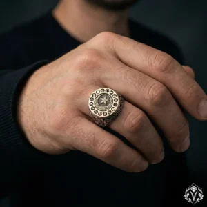 16 Türk Devleti Kelime-i Tevhid Gümüş Yüzük