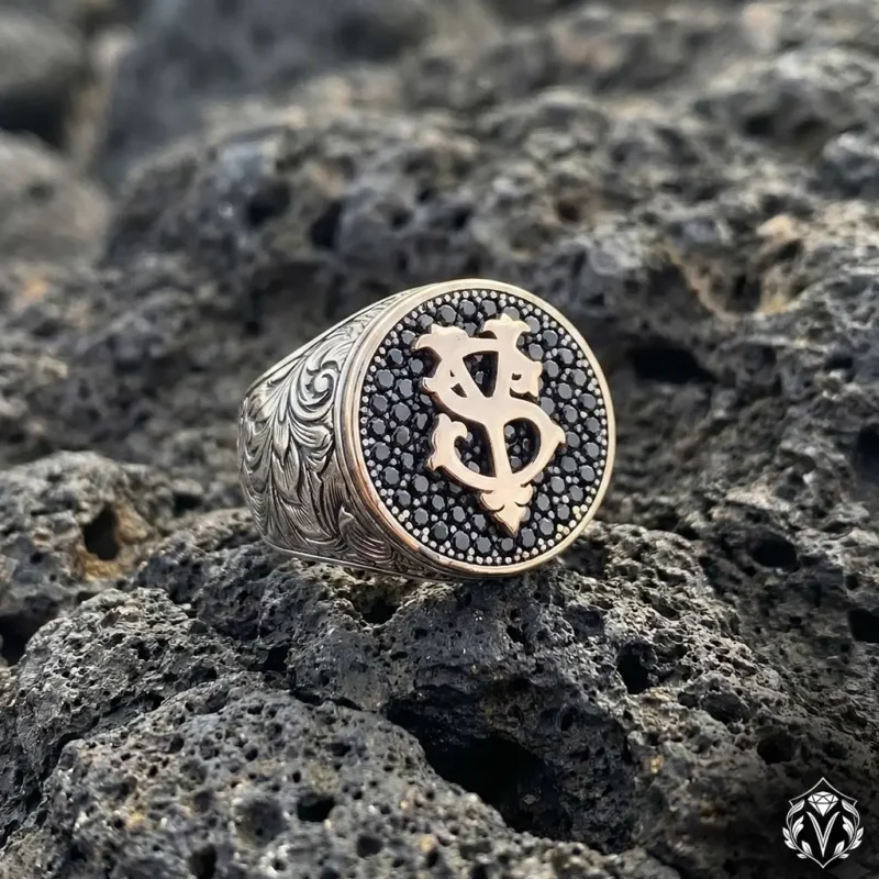 Harfli Gümüş Yüzük