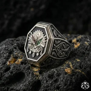 Osmanlı Sancağı Gümüş Yüzük