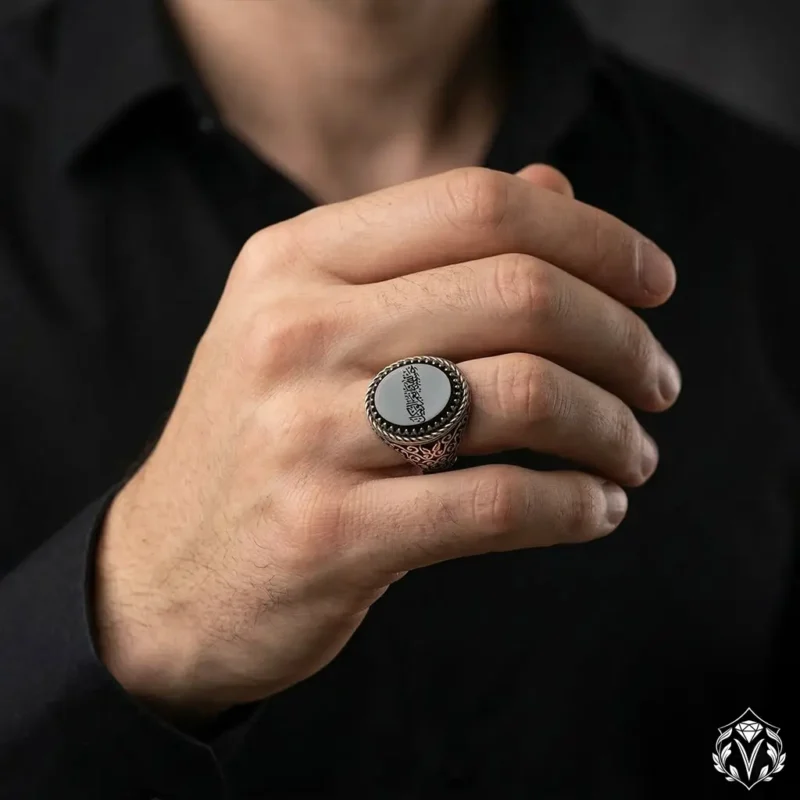 1 Hasbinallah ve Ni’mel Vekil Gümüş Yüzük Modeli