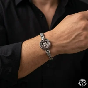 Gökbörü Mirası 16 Türk Devleti Gümüş Bileklik Modeli