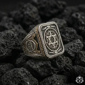 Mühr-ü Süleyman Gümüş Yüzük Modeli