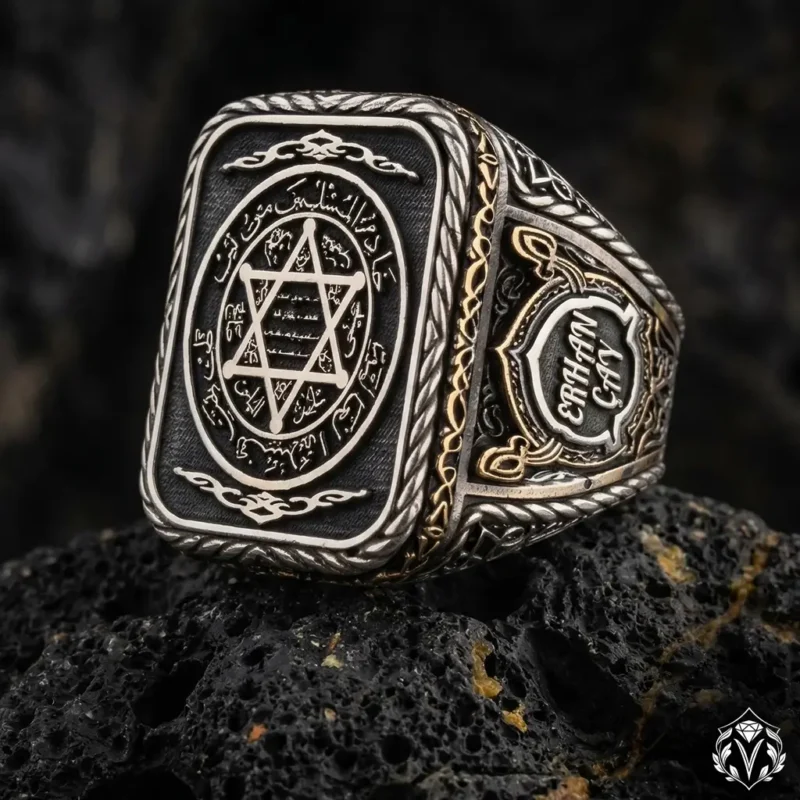 Mühr-ü Süleyman Gümüş Yüzük Modeli