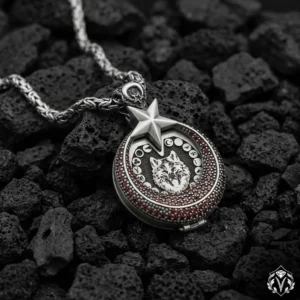 Gökbörü Mirası 16 Türk Devleti Gümüş Kolye Modeli