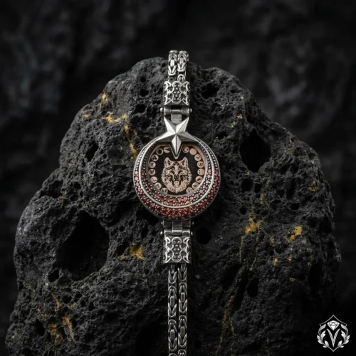 Gökbörü Mirası 16 Türk Devleti Gümüş Bileklik Modeli