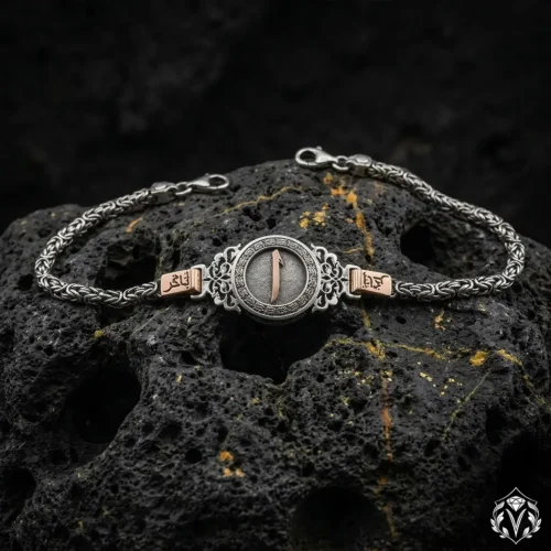 Elif Harfli Kişiye Özel Arapça İsimli Gümüş Bileklik