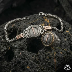 Elif Harfli Kişiye Özel Arapça İsimli Gümüş Bileklik ve Yüzük Seti