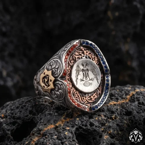 Selçuklu Kartalı ve Teşkilat-ı Mahsusa Gümüş Yüzük Modeli