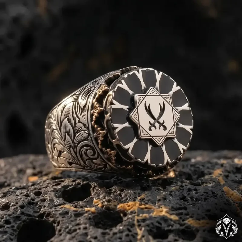 3 Zülfikar Hazreti Ali Kılıcı Gümüş Yüzük Modeli