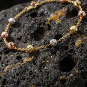 Gold Dorika Kadın Gümüş Bileklik Modeli